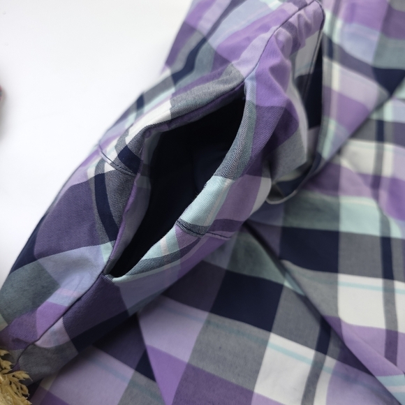Lady Hagen Golf Tennis Purple Plaid Skort Sz 10 - Picture 7 of 8